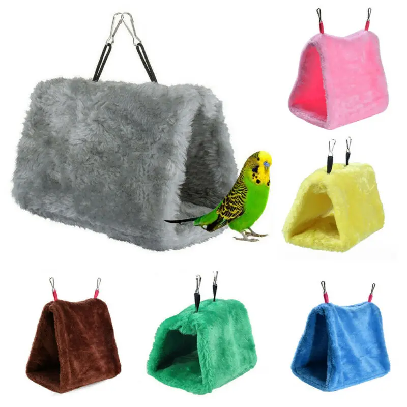 Pájaro pequeño mascota loro canario hamaca Hut dormir cama colgante suave escondite