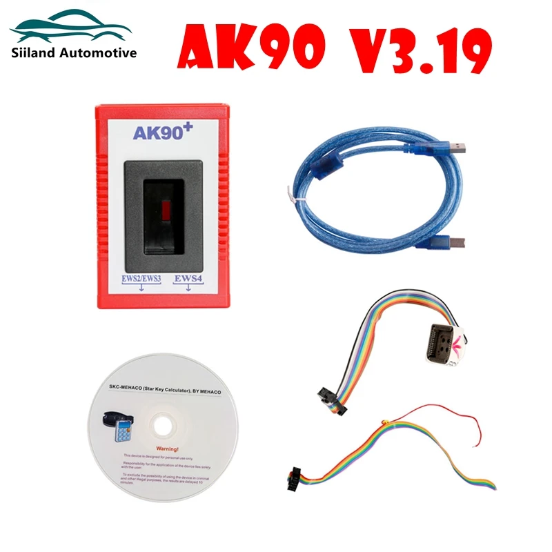 

High Quality OBD 2 Ak90 Newest V3.19 Code Reader For BMW EWS AK90+ 3.19 OBD2 Car Diagnostic Scanner AK 90 Auto Key Programmer