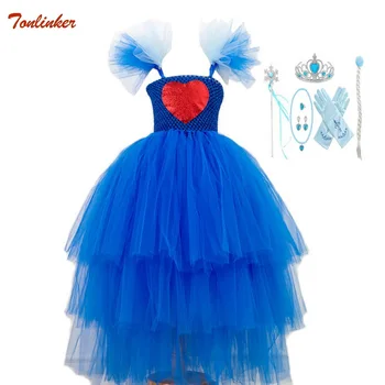

2-10 Years Halloween Cinderella Dress For Girl ren Role-Play Costume Princess Elsa Queen Ball Gown Party Christmas Cosplay dress
