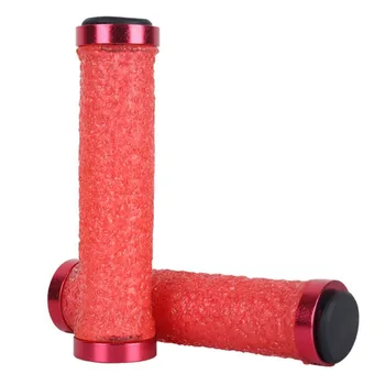 

1 Pair Universal Bicycle Hand Grips 7/8" Dual End Lock Anti-slip Silicone Aluminum Handle Bar Bike Accessories