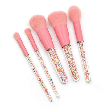 

Cosmetic Brushes Makeup Set 5pcs Colorful Candle Handle Eye Shadow Brush Eyebrow Beauty Make Up Brush Kit