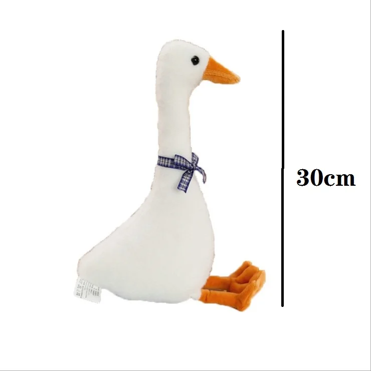 30cm as picture Кавайные рождественские мягкие игрушки с гусиным животным, детские куклы, плюшевые комфортные куклы, мягкая подушка, Скандинавское украшение для дома - Цвет: 30cm as picture