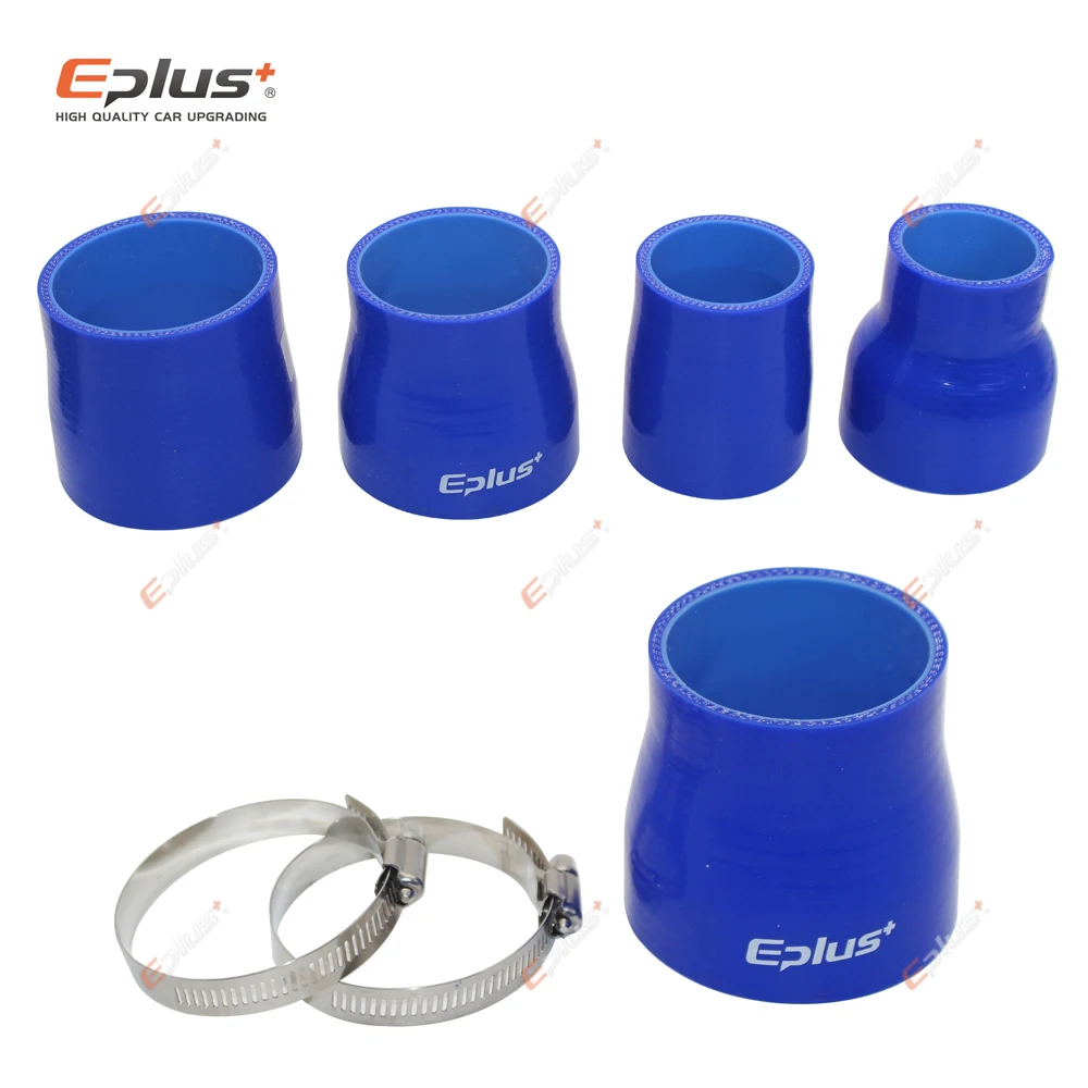 EPLUS Tubo flessibile universale in silicone dritto da grande a piccolo connettore Intercooler per auto Accoppiatore per tubo di aspirazione turbo Blu multi formato