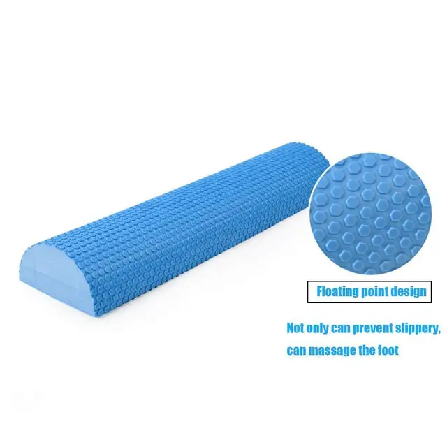 Half Round Yoga Block EVA Foam Roller Balance Pad Yoga Pilates for Muscle Restoration Physical Therapy