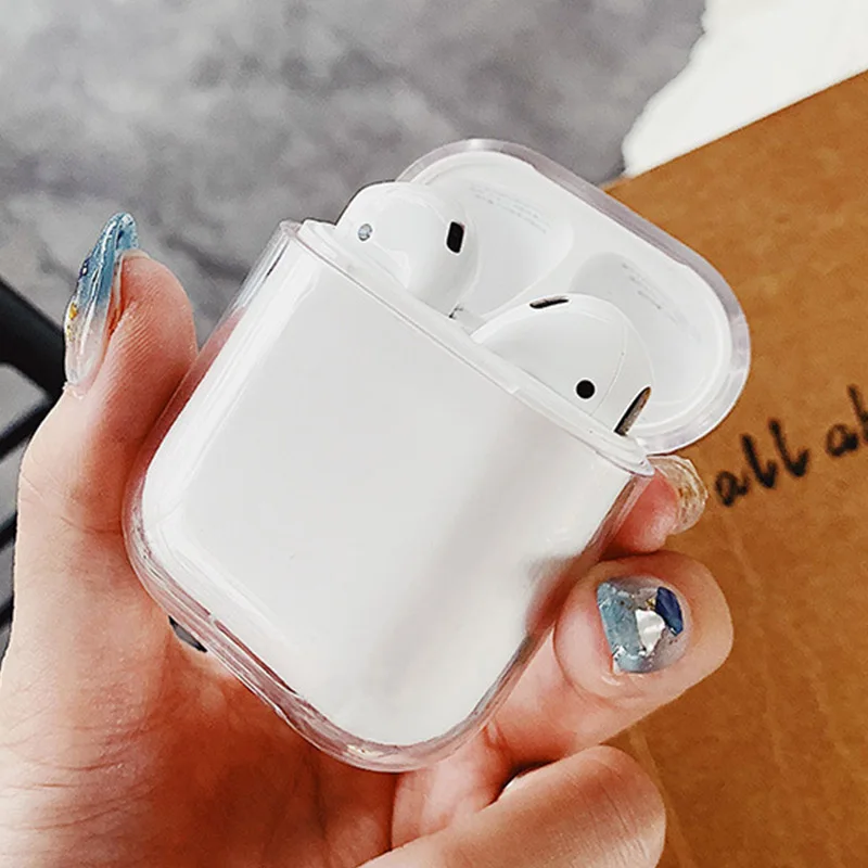 Чехлы для AirPods 2nd прозрачные наушники чехол для Apple Air Pods 1 Зарядная коробка мягкий кристально чистый чехол для Airpods Skin