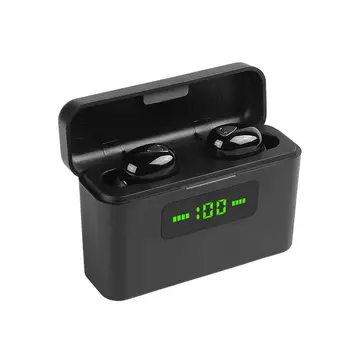 

TWS 5.0 Mini Cordless Bluetooth Earphone Stereo Wireless Earbuds Noise Canceling Headphone LED Display Headset DG509 IPX7