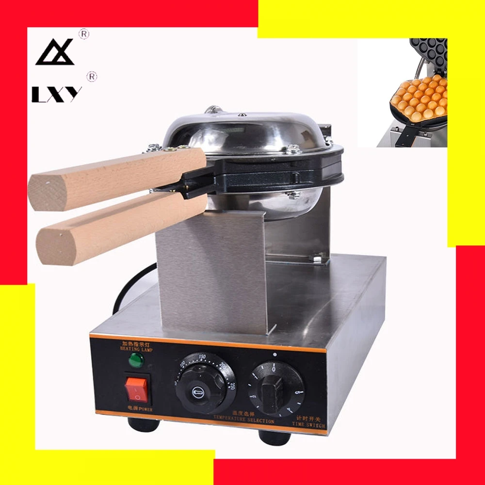 220v/110vCommercial электрическая вафельница с пузырьками для яиц hong kong eggettes bubble puff cake iron maker печь для тортов - изображение