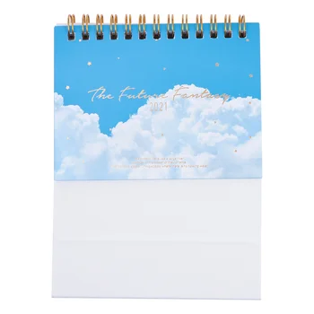 

1Pc 2021 Mini Table Calendar Fashion Coil Calendar Desk Decoration (Small)