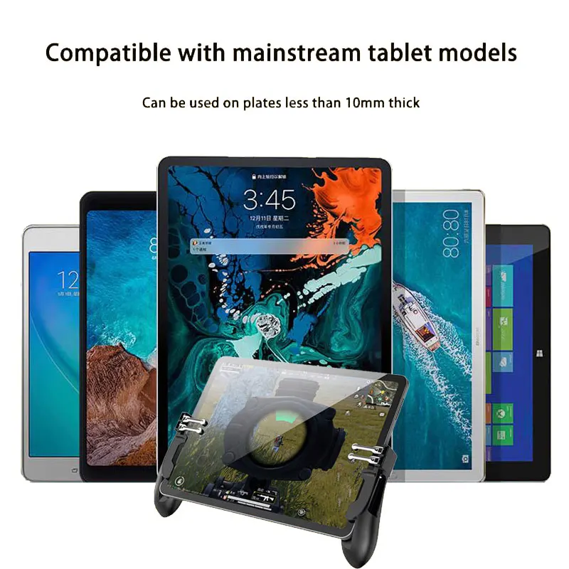  PUBG Controller Six Finger Pubg Mobile Trigger Gamepad Grip L1R1 Aim Button Joystick For Tablet FPS