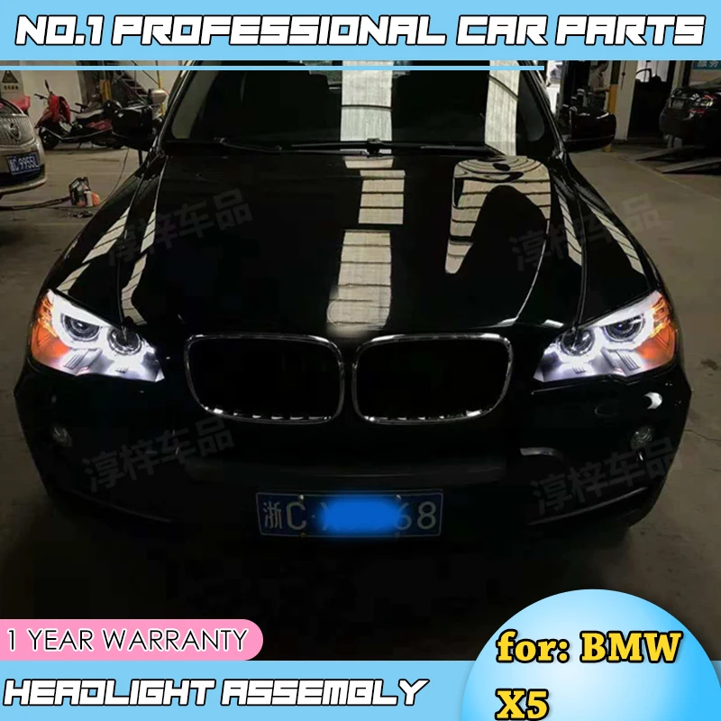 Автомобильные аксессуары фары для X5 фар 2007 2013 E70 ангельские глазки светодиодный