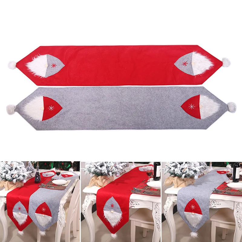 Christmas Decoration Fabrics Table Flag Creative Coffee Table Restaurant Desktop Wedding Party Festival 175*35cm