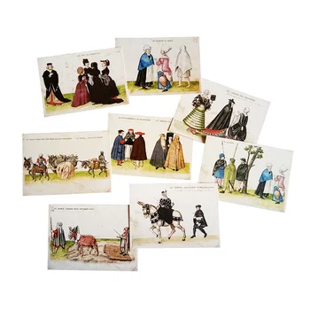 

16Pcs/lot vintage Ancient people's Life Postcard collection items postcard decoration greeting card
