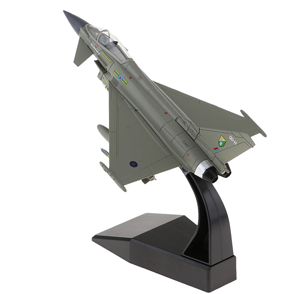 1:100 Scale EF-2000 Fighter Typhoon Aircraft Model - Diecast Fighter Plane Replica