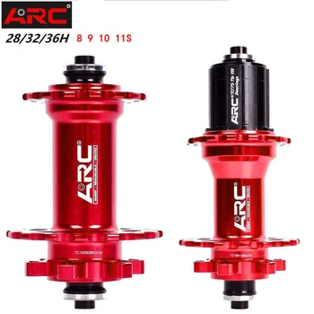 

ARC MTB mountain bike hub 28 32 36 hole front 2 bearing rear 4 bearing 120 click 8S 9S 10S 11S 11 speed hub bicycle Accessories