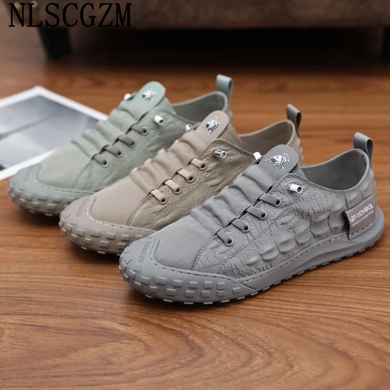 Casual Shoes For Man 2022 Luxury Designer Crocodile Shoes Man Sneekers Sports Shoes Men Кроссовки Мужские Chaussure - Non-leather - AliExpress