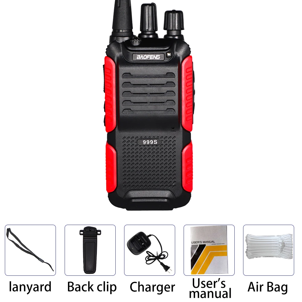 Baofeng 5 Вт двухстороннее радио BF-999S плюс дальность 10 км Walkie Talkie BF-999S(2) Обновление BF-888S беспроводной домофон - Цвет: Without Box