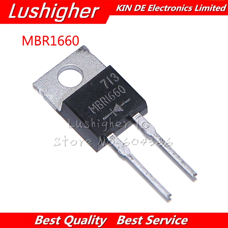 10 шт. MBR1660 диод SCHOTTKY 60 в 16 А TO220-2L оригинальный новый | Электронные компоненты и