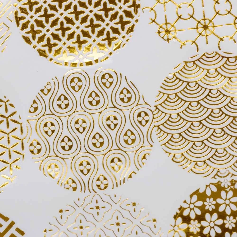 10 Sheets Shiny Gold Baking Packaging Sealing Sticker Biscuits Paper Sticker