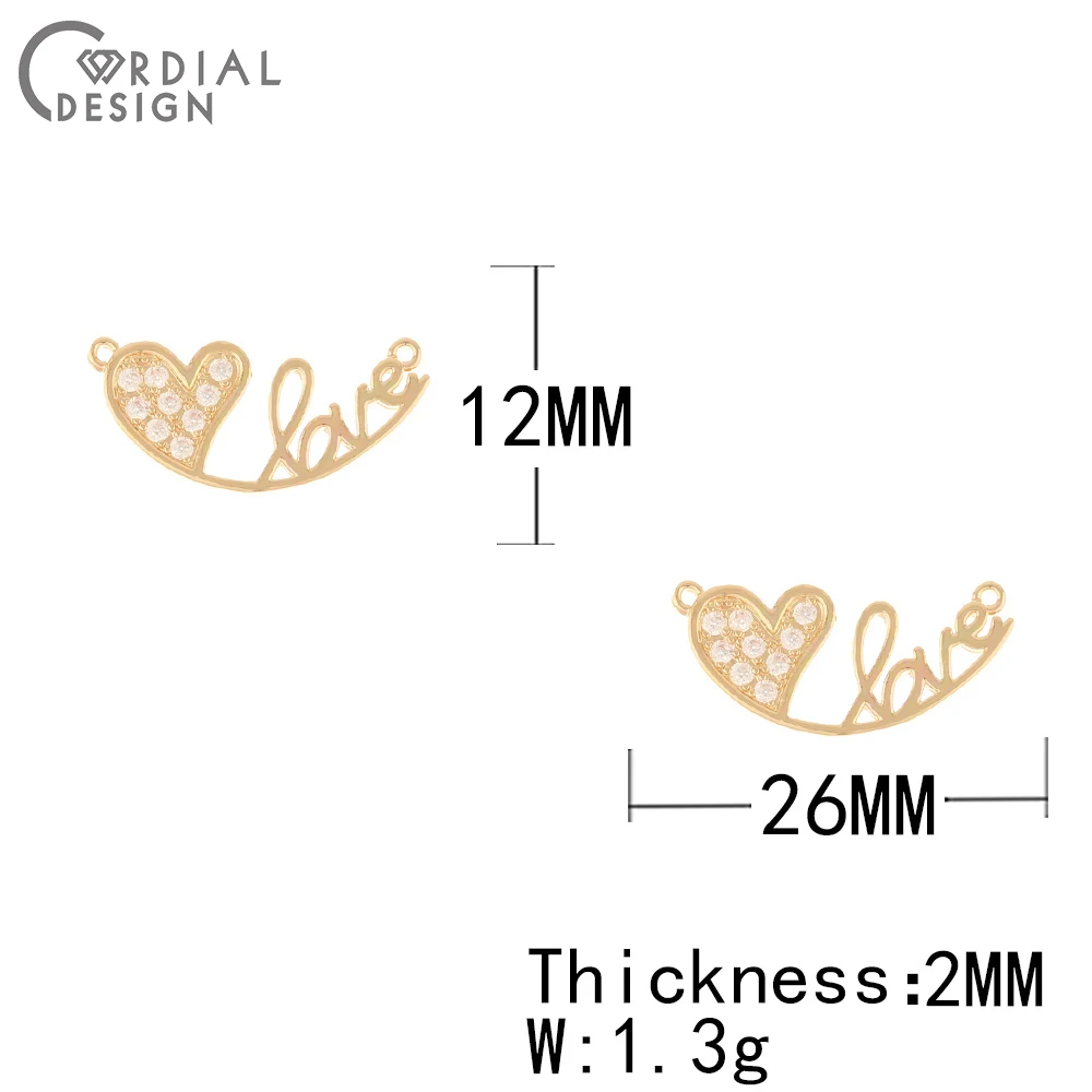 Cordial Design 50Pcs 12*26MM Jewelry Accessories/Necklace Pendant/Hand Made/Heart Shape/Jewelry Findings & Components/DIY Making 3 Cordial Design 50Pcs 12*26MM Jewelry Accessories/Necklace Pendant/Hand Made/Heart Shape/Jewelry Findings & Components/DIY Making - cordial