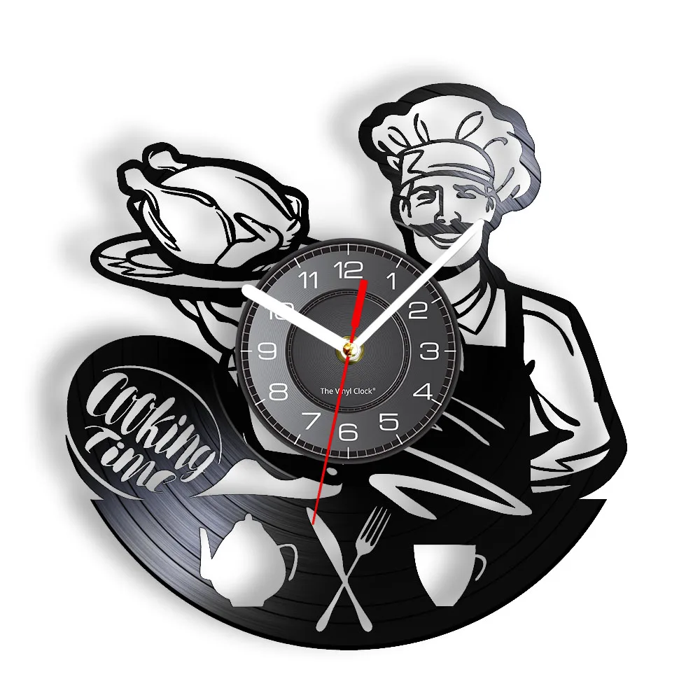 Hermoso Reloj De Pared Café P/ Comedor Cocina Hogar Original