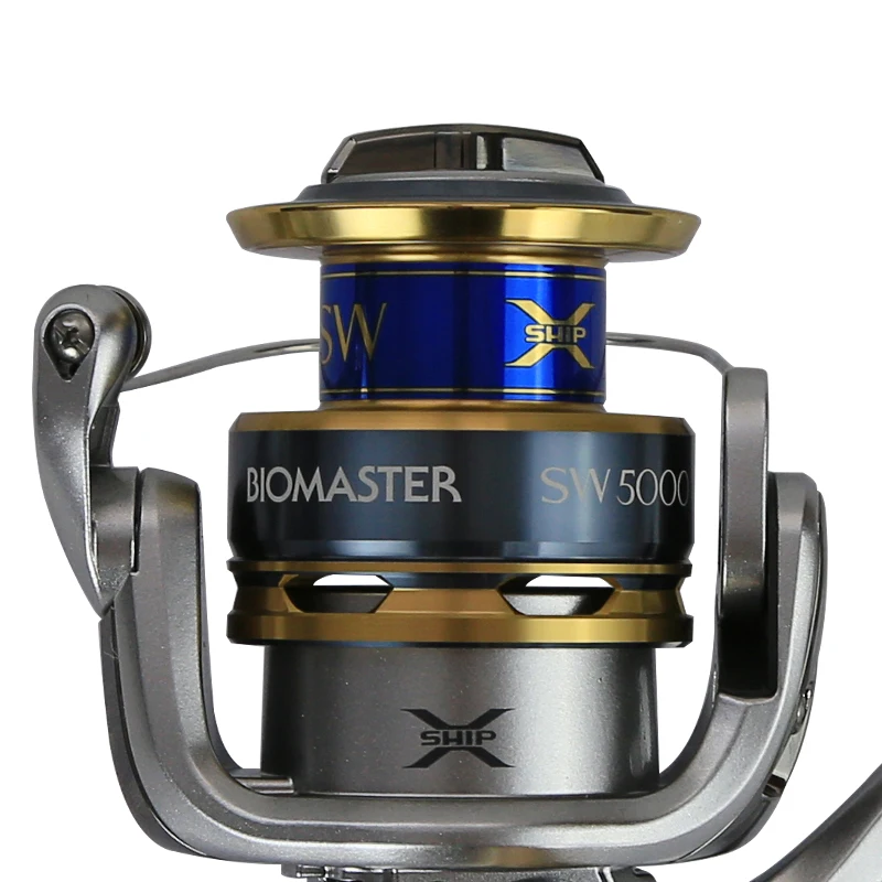 SHIMANO Original BIOMASTER SW 5000PG 6000PG 8000PG 10000HG HAGANE GEAR 6 + 1BB A RC Катушка спиннинговая катушка для