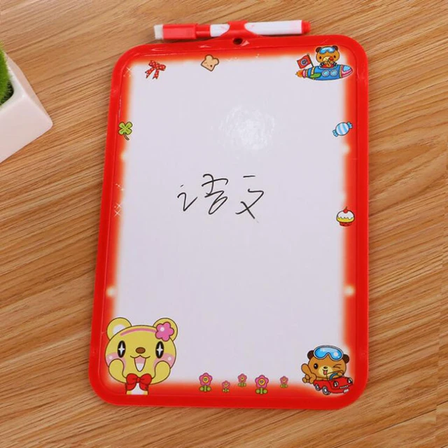 Sided Whiteboard Small Double Frame 1pc Pen AliExpress Erase White 20*16cm Graffiti Whiteboard Boards With Drawing Mini - Board Hanging Kids