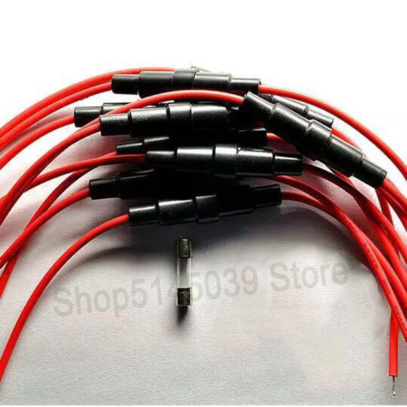 15Pcs 6*30mm Glass Fuse Holder Screw Type Inline Fuse Holder 6X30mm 220V Fast-Blow Screw Type Quick-Blow
