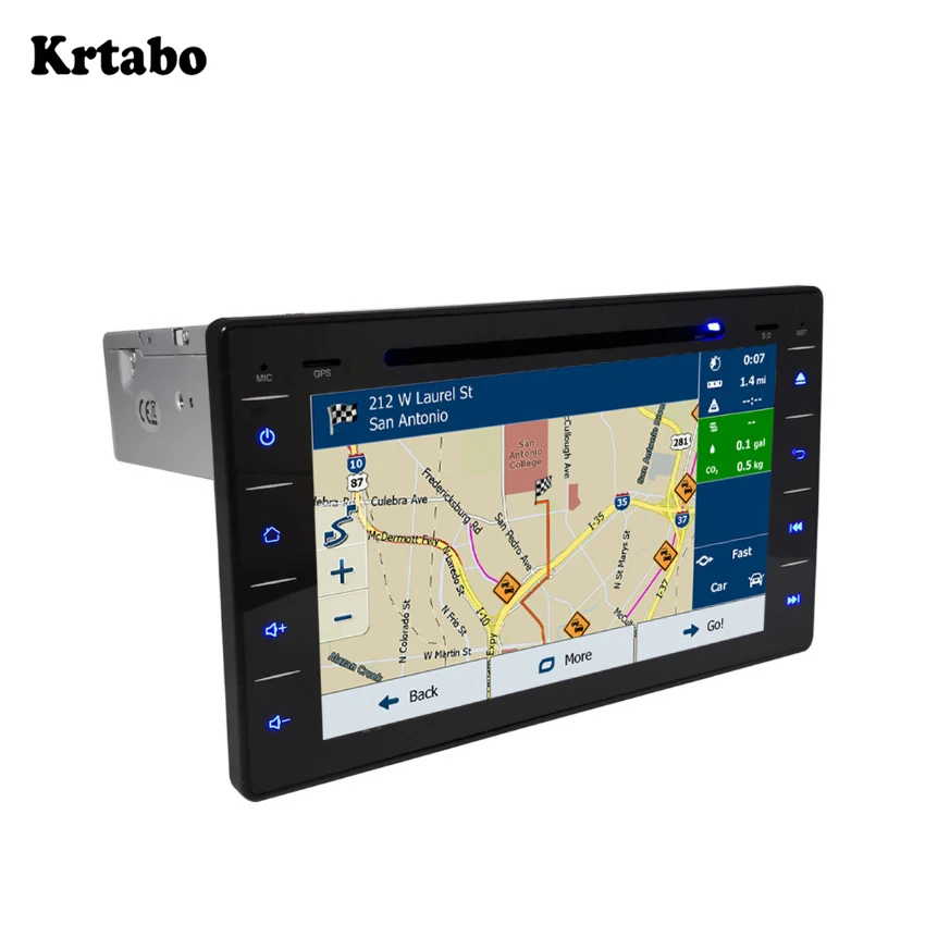 Android smart car navigation reversing image control large screen one machine recorder support DVD For TOYOTA Hilux 2016-2018