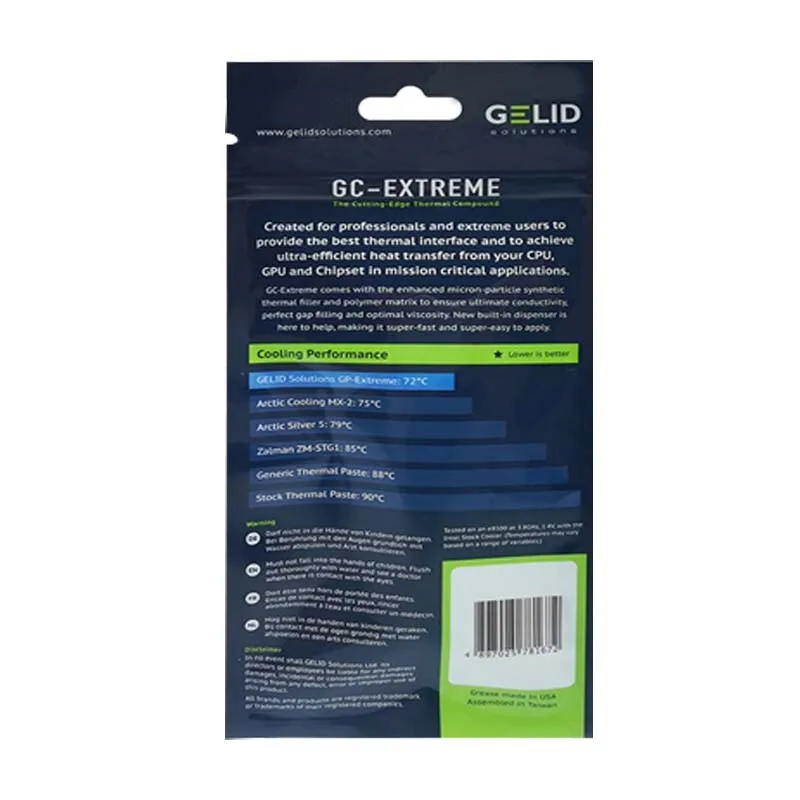 GELID GC-Extreme Heat Dissipation Silicone Grease Thermal Grease CPU Graphics Ca
