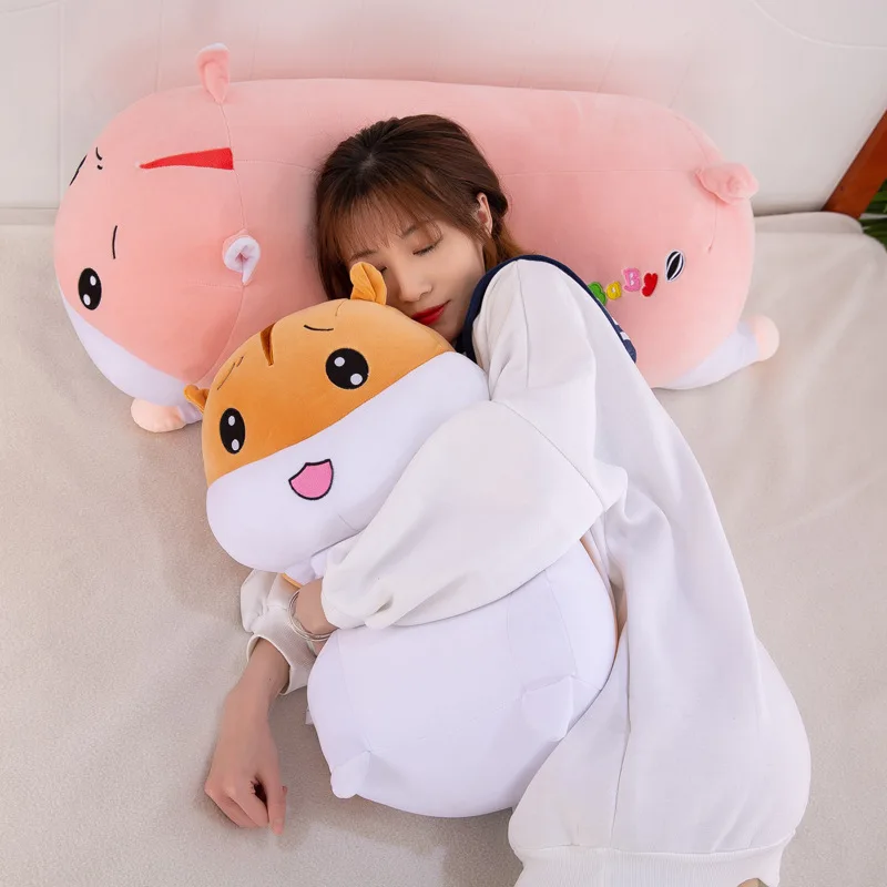 

Hot Selling Super Meng Cute Software Hamster Pillow Plush Toys Expression Hamster Doll Mouse Doll Customizable Logo
