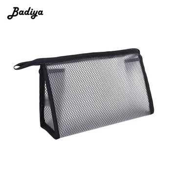 

1PCS Women Men Necessary Cosmetic Bag Transparent Portable Travel Wash Organizer Fashion Black White Toiletry Bags Makeup Pouch
