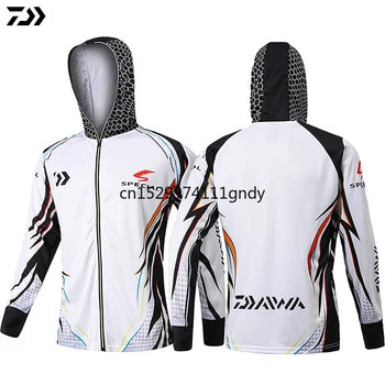 

DAIWA Fishing Clothing Hooded Jacket Quick-Drying Coat Fishing Shirt For Men Fishing Clothes Pesca Outdoor Sports Breathable