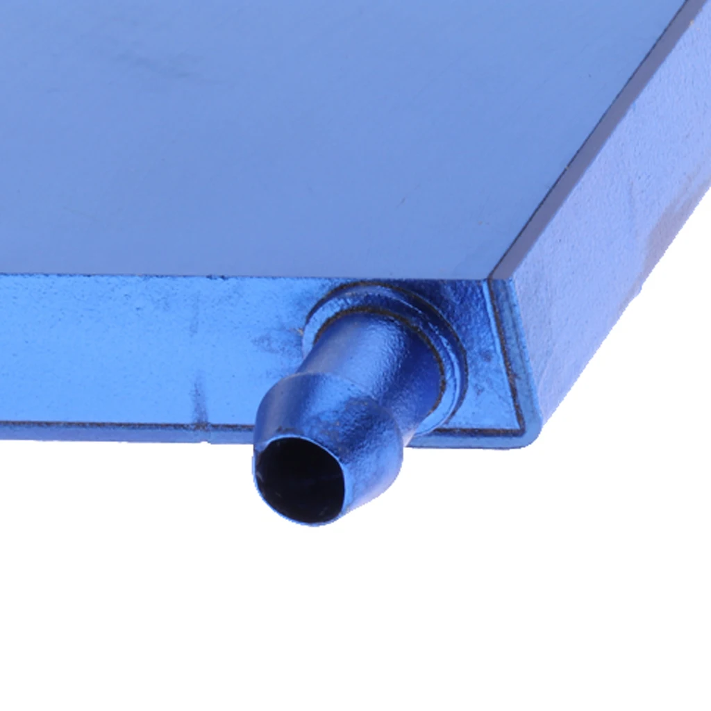 Aluminum Water Cooling Block 40x80mm Liquid Water Cooler System for CPU Graphics Radiator Heat Sink 2P