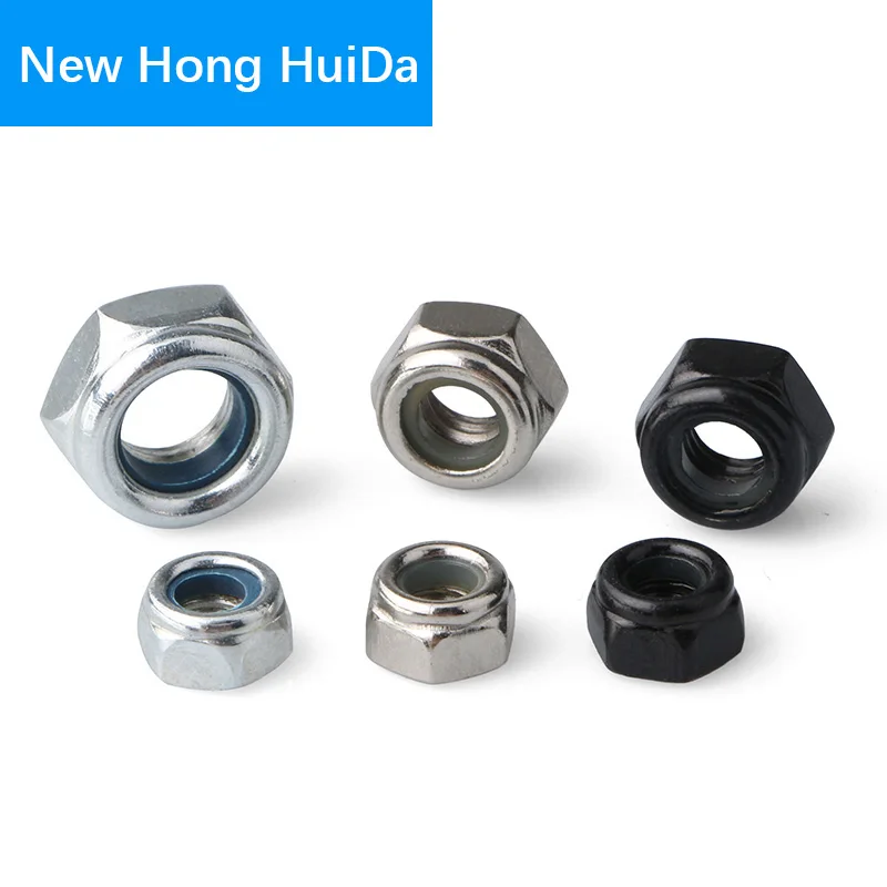 

Nickel Zinc-Plated Black Nylon Lock Nuts Metric Threaded Hex Insert Locknut Nutsert M2 M2.5 M3 M4 M5 M6 M8 M10 M12