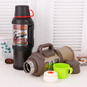 

Large Flask - 4l Stainless Steel Flask with BPA Free Cup - Oversized Vacuum Bottle