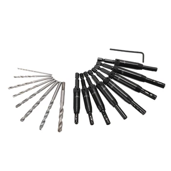 

8pcs 2-6.5mm Self Centering Lock Hinge Drill Bit Drawer Pilot Hole Guides Drill Bit For Fast Hole Puncher Woodworking Drilling
