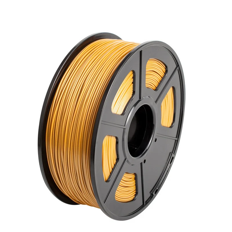 Gold SUNLU ABS 3d принтер нити 1,75 мм 1 кг с катушкой без пузырьков расходные материалы 26 цветов ABS 3D нити для SL-300 ручка - Цвет: Gold