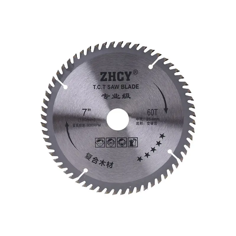 

180mm 60 Teeth Circular Saw Blade Woodworking Cut Disc Super Thin Metal Cutter 831F
