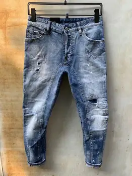 

NEW Men Jeans Ripped for Men Skinny DSQ D2 Jeans Pants Men Jeans Zipper Outwear Man Pants 1 order