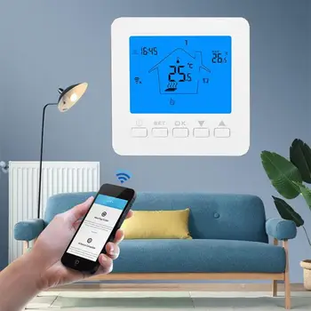 

Dreamburgh WiFi Thermostat Temperature Electric Heating LCD Smart Digital Controller Alexa Google Home Control Thermoregulator