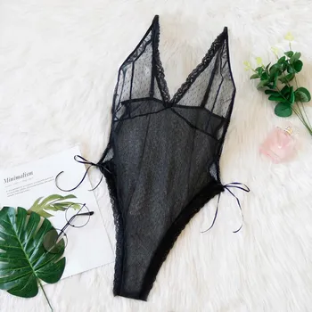 

Women Lace Sexy One-piece Garment Mesh Underwear Bodysuit Lingerie Underwear Lingerie Sleepwear Bra Set Conjunto de lenceria