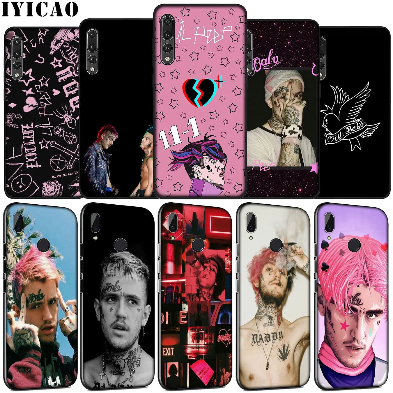Lil Peep Soft Silicone Case for Huawei P30 P20 Pro P10 P9 Lite Mini 2017 2016 Black Cover P Smart Z 2019 | Мобильные телефоны и