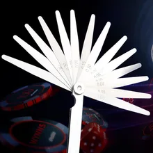 Пружинный сплав стальной щуп толщиномер 0,02-1,0 мм 17 лезвие Толщина зазор метрический заполнитель измерительный прибор