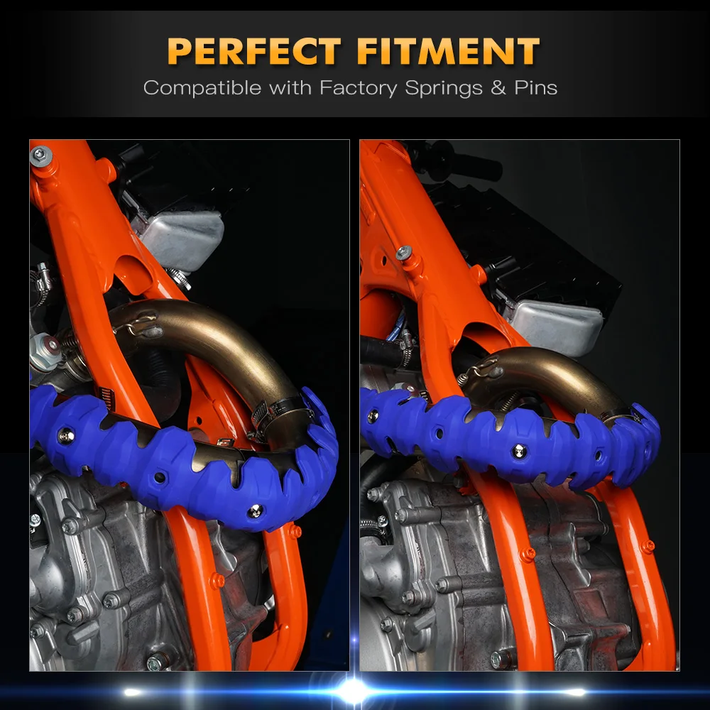 4 Stroke Exhaust Pipe Guard Protector Cover For Husqvarna FC FE 250 350 450 501 For KTM HUSABERG SHERCO YAMAHA HONDA BETA SUZUKI