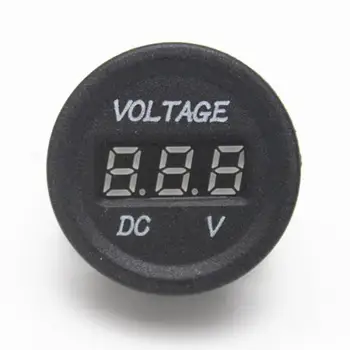 

DC 12V Power Outlet Digital LED Voltmeter Charger Socket (Black)
