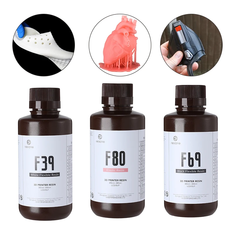 Resina líquida para impresora 3D Elegoo Anycubic, resina Flexible de impresión 3D resistente a roturas de 500g, SLA DLP LCD