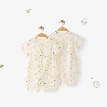 

COBROO Newborn Baby Girl Clothes Rompers Cotton 2020 Summer Cartoon Bear Short Sleeve Baby Boy Costume Jumpsuit