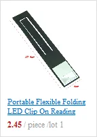 Портативный Гибкий складной светодиодный светильник с зажимом для чтения книг