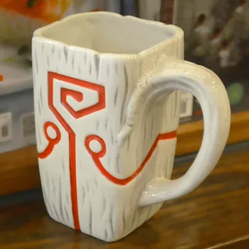 

2020 New DOTA 2 TI4 Accessory Juggernaut Jugg Mask Pendant Ceramic Mug Coffee Cup for Collection Birthday Gifts for Boyfriend