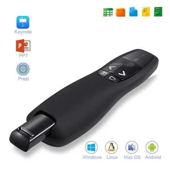 

USB Wireless Presenter Pointer 2.4Ghz Slide Power Point Clicker Remote Control Laser Pen PPT Presentation Pointer Remote Control